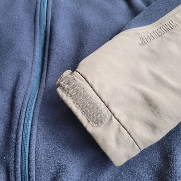 Marmot Blue/Grey Windstopper Fleece Zip Up Jacket Men's sz M - Picture 10 of 10